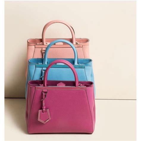 fendi petite 2jours blue|FENDI Vitello Elite Flamingo Petite 2Jours Tote Blue Royal .